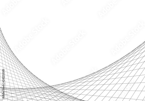 abstract lines net network vector strange shapes full editable stroke 