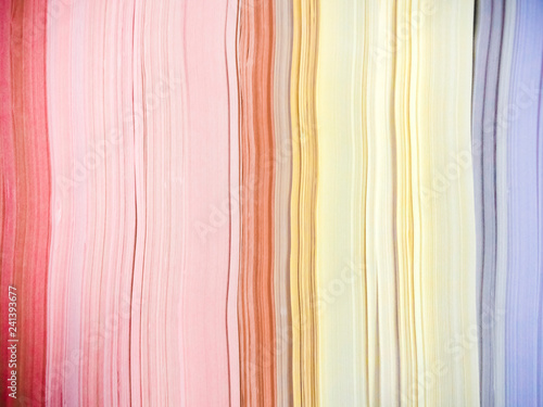Stack of Colorful Paper Edges
