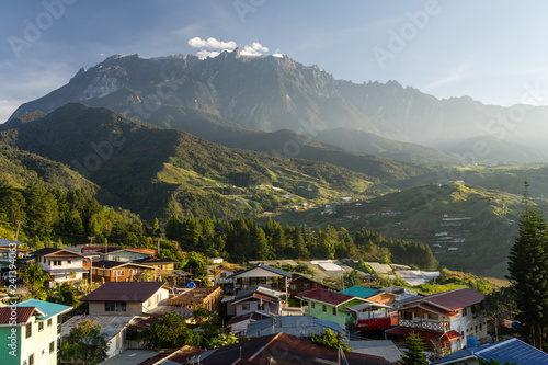 Kinabalu mountain peak, highest peak in Sabah Malaysia