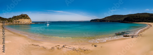Maitland Bay beach panorama Central Coast Australia