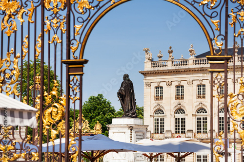 View on the Place Stanislas through gates