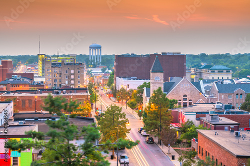 Columbia, Missouri, USA downtown city skyline