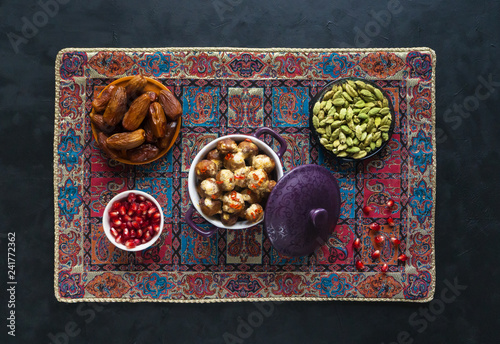 Persian Koofteh Berenji - Rice Kufta. Meat meatballs.