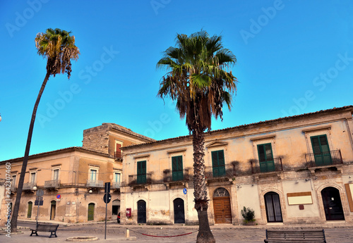 the historic center of Vittoria Ragusa Sicily Italy