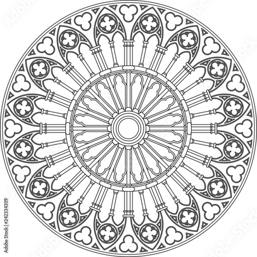 Minden 4, Germany, rose window