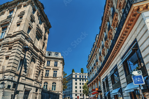 Luxury buildings on Champs Elysees in Paris