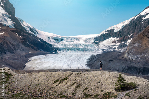 Athabasca Glacier in Jasper National Park, Alberta, Canada.