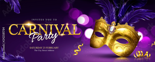 Carnival party banner design