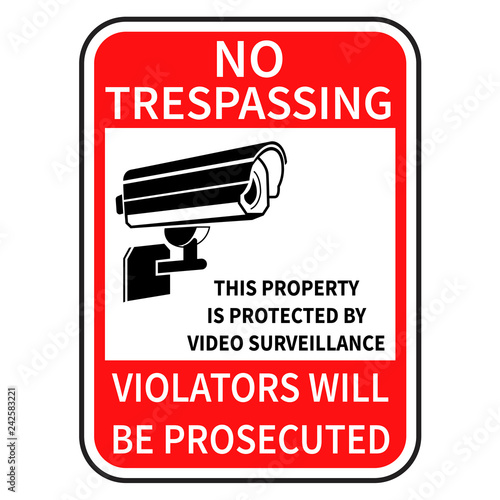 no trespassing sign