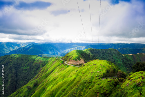 Beautiful green hills and landscape of Meghalaya