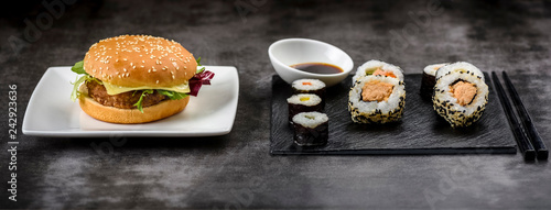 what is healthier - hamburger or sushi