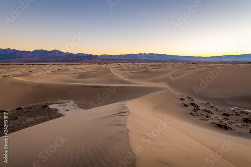 Sunrise over the Mesquite Flat Sand Dunes