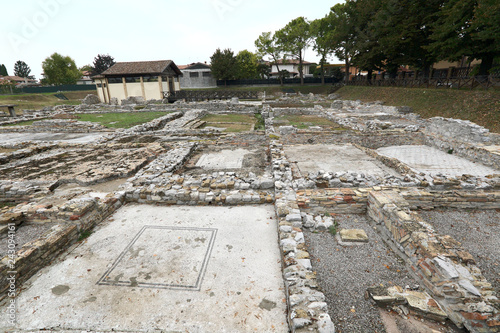 archaeological area of Aquileia, ancient Roman city and UNESCO world heritage, Italy 