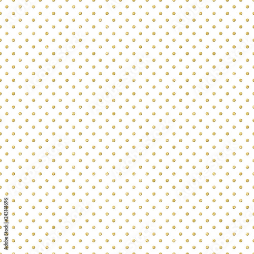 Seamless gold Polka dot pattern. Just drop to swatches and enjoy EPS 10