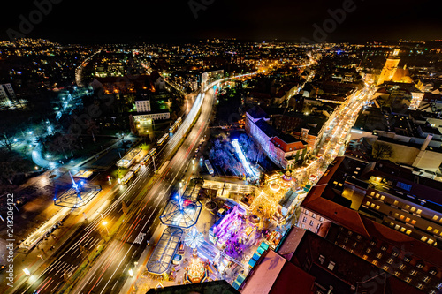 Weihnachtsmarkt Berlin Spandau, vom Rathausturm