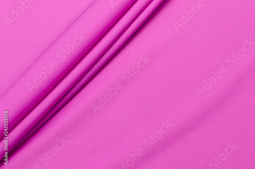 Cotton fabric, batiste pink-lilac color