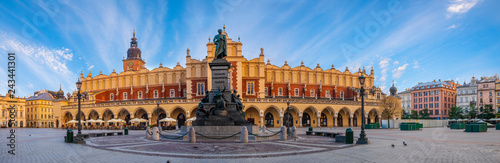 Main Market Square in Krakow,panorama