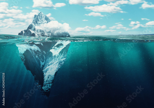 Iceberg, concept illustration