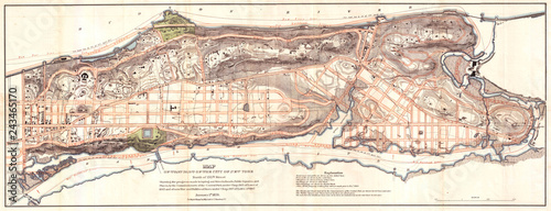 Knapp Map of Northern Manhattan, New York City, Harlem, Washington Heights, Inwood