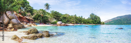 Panorama azjatykcia raj plaża w Tajlandia