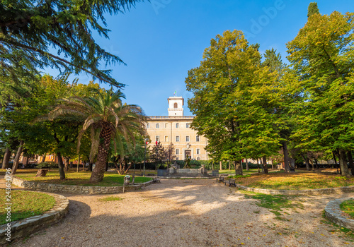 Monterotondo (Italy) - A city in metropolitan area of Rome, on the Sabina countryside hills. Here a view of nice historical center.