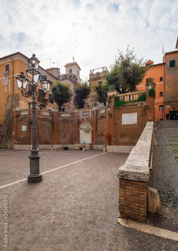 Monterotondo (Italy) - A city in metropolitan area of Rome, on the Sabina countryside hills. Here a view of nice historical center.