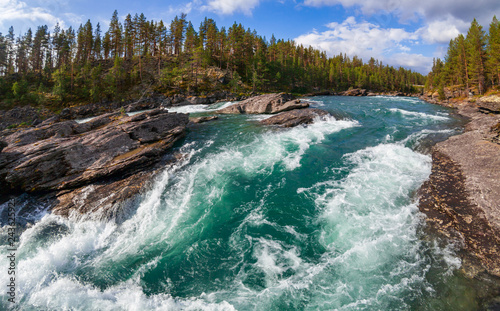 Sjoa river rapids Oppland Norway Scandinavia