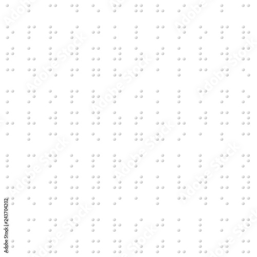 Braille texture. Seamless vector pattern