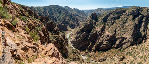 Panorama of Royal Gorge in Canon City, Colorado