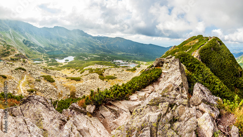 View from Krab in Tatra Mountains, Poland, Europe.