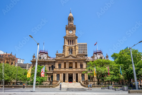 Sydney Town Hall in sydney central business district