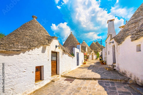 Trulli of Alberobello typical houses. Apulia, Italy.