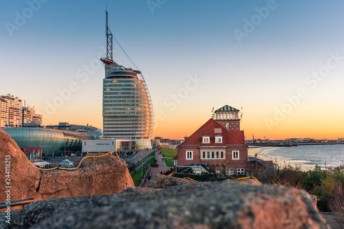 Sonnenuntergang in Bremerhaven