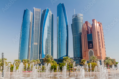 View of skyscrapers in Abu Dhabi, UAE