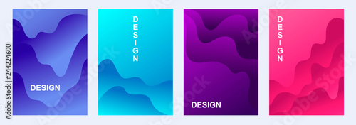 set of abstract banners. gradient background. Vector graphics