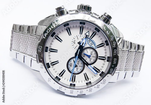 men's silver watch