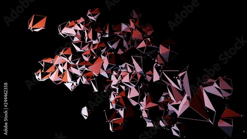 Big Data Abstract Background. 3d Illustration