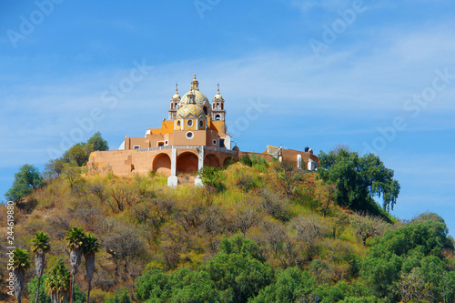 Church of Our Lady of Remedies on top of the the Great Pyramid of Cholula. 