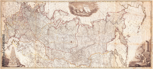 1787, Wall Map of the Russian Empire