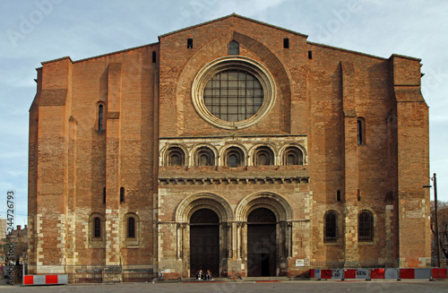 the basilica of Saint Sernin in Toulouse