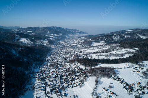 Brenna - Zima- Pejzaż - Krajobraz górski