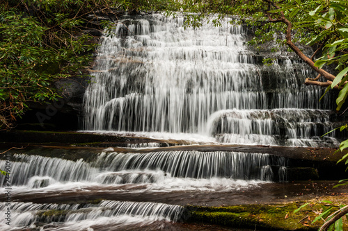 Grogans Creek Falls, Nantahala National Forest, North Carolina, United States