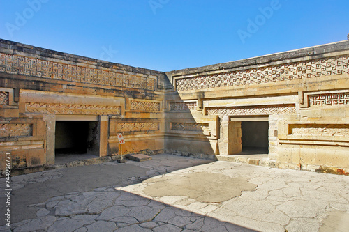 Palace at Mitla in the state of Oaxaca in Mexico 