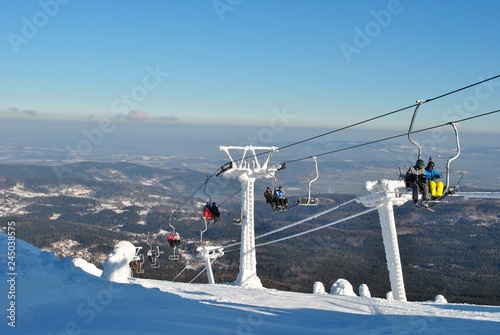 Wyciąg narciarski w Karkonoszach