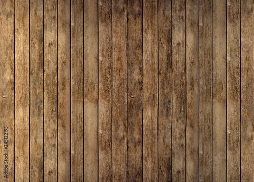 Floor or wall of rustic wooden boards