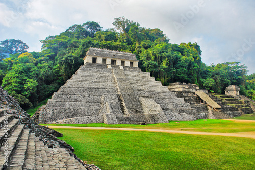 The Temple of the Inscriptions of Palenque, Mexico 