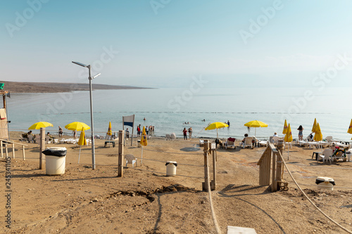 A Kalia beach, Dead sea, Israel.