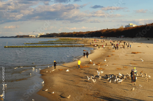 Wybrzeże Bałtyku,Kołobrzeg,Polska.