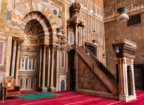 the great Mosques of Sultan Hassan and Al-Rifai in Cairo - Egypt