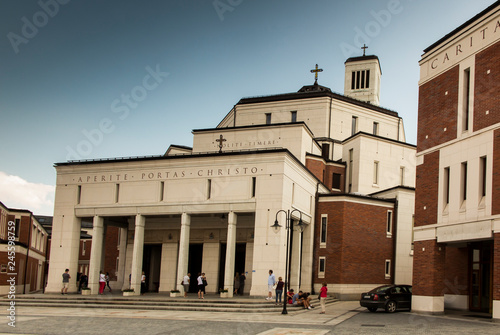 Sanctuary in Lagiewniki. The centre of Pope John Paul II.